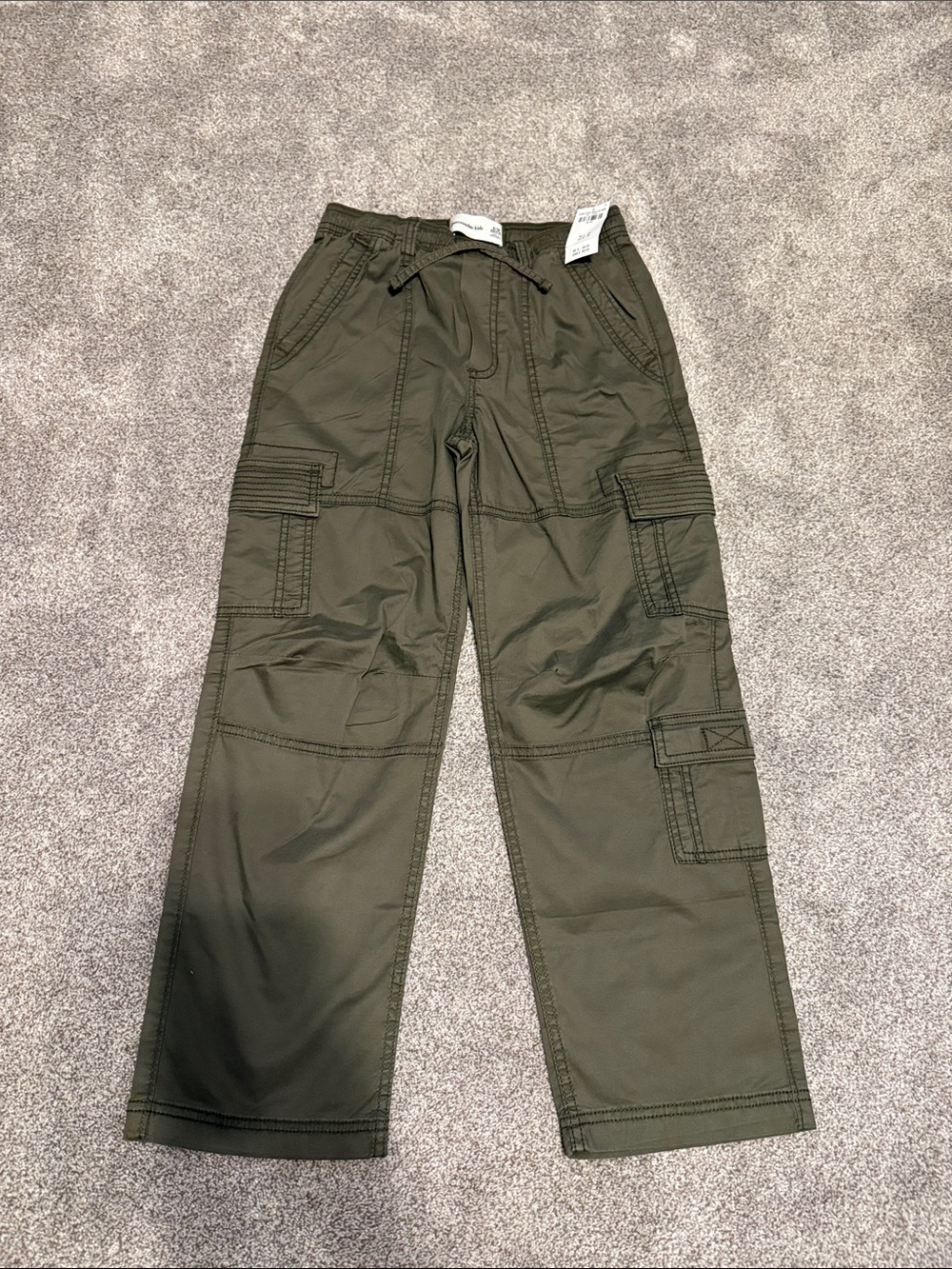 NWT Abercrombie kids Olive Green Cargo Pants